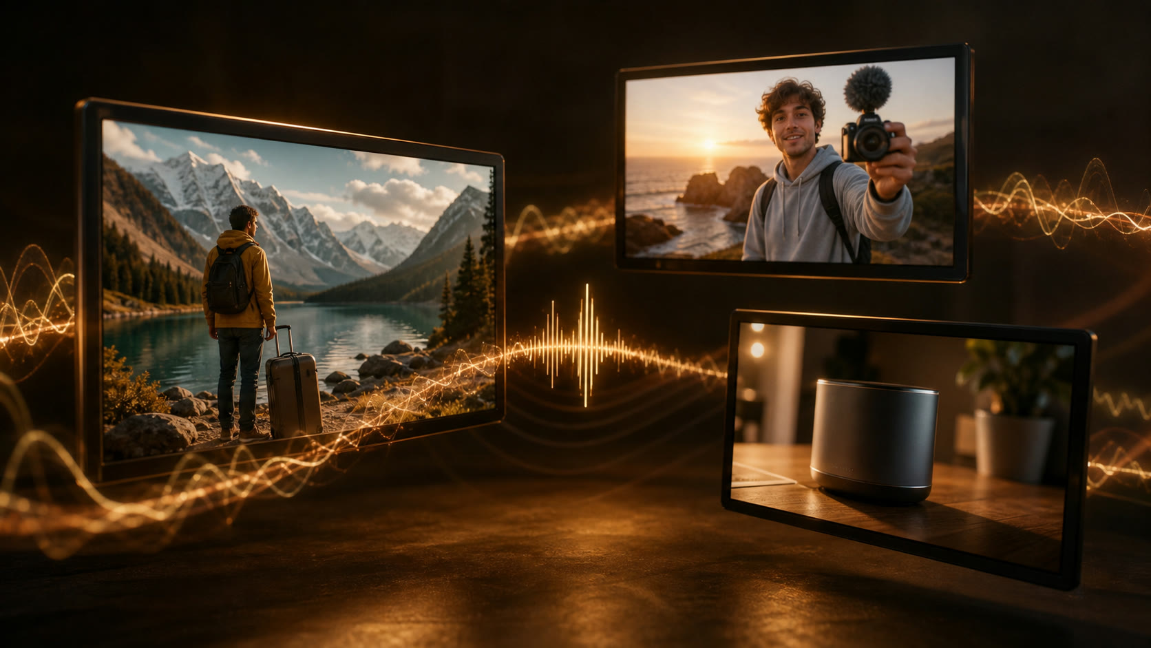 Các loại video khác nhau khớp với nhịp nhạc
