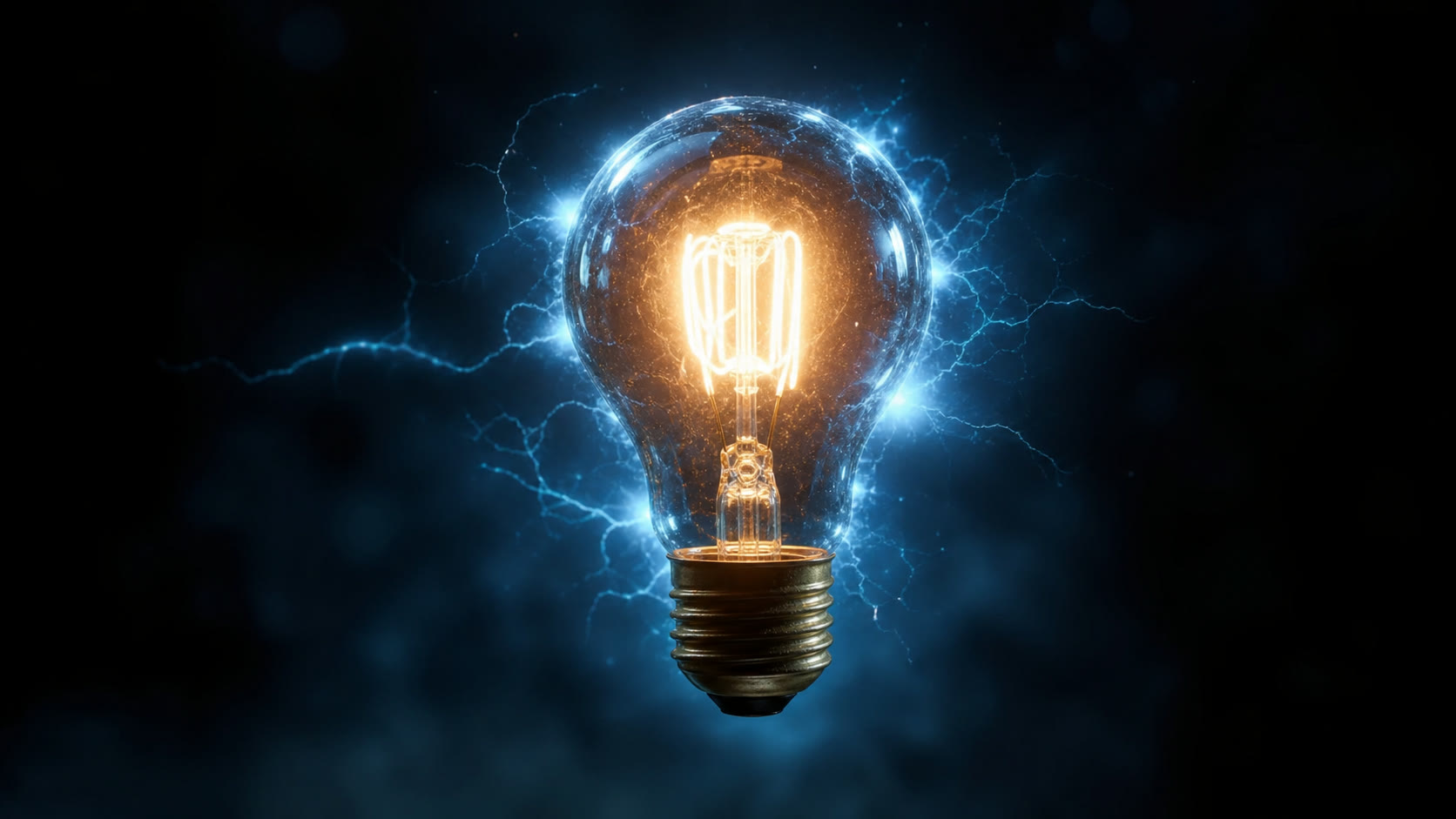 Bóng đèn sáng không cần dây - ý tưởng điện không dây của Tesla