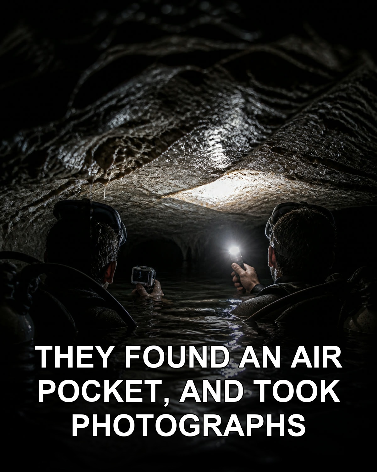 They found an air pocket, and photographed it